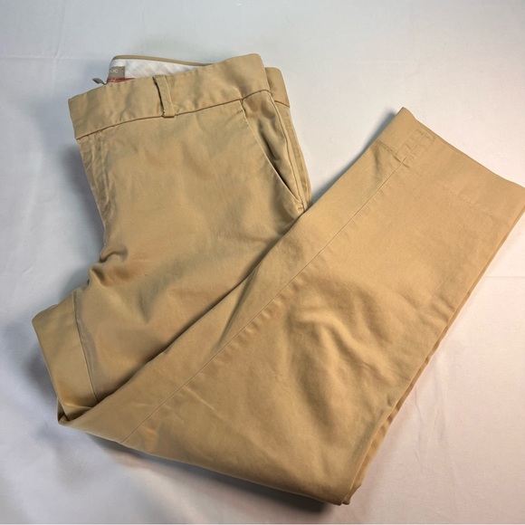Banana Republic Hampton Crop Pant Women's 4P Tan Career Business Wear - Picture 3 of 3